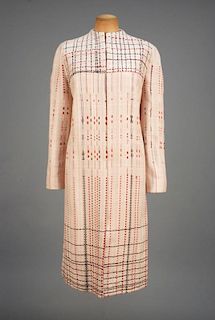 CHRISTIAN LACROIX HAND LOOMED COUTURE COAT, LATE 20th C.