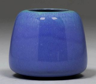 California Faience Blue Vase c1920s