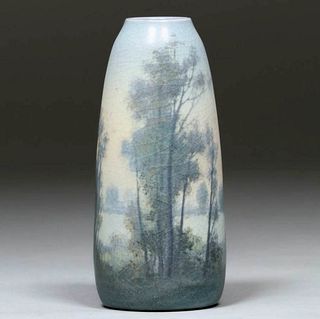 Rookwood Ed Diers Scenic Vellum Vase 1918