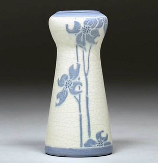 Rookwood Lenore Asbury Stylized Floral Vellum Vase 1909