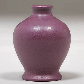 Early Van Briggle Matte Purple Vase 1905