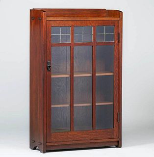 Gustav Stickley One-Door Bookcase c1907
