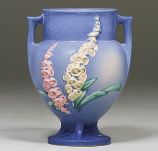 Roseville Foxglove Two-Handled Vase