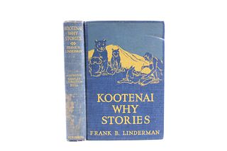 1926 1st Ed. Kootenai Why Stories by F. Linderman