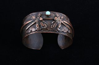Armand American Horse Copper & Turquoise Bracelet