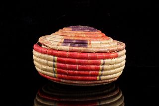 Pomo Indians Hand Woven Basket c. 1950's