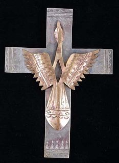 Armand American Horse Silver Brass Waterbird Cross