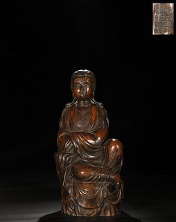 Ming Dynasty, Gilded Bronze Avalokita Ornament