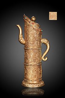 Ming Dynasty, Gilded Bronze Duomu Pot