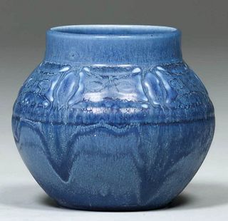 Rookwood #2373 Matte Blue Vase 1927
