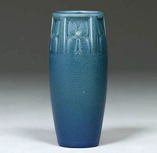 Rookwood #2324 Matte Blue Vase 1917