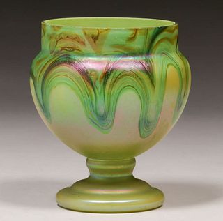 Loetz Swirl Glass Vase c1910