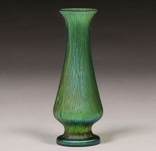 Loetz Green Glass Vase c1910