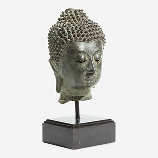 A Thai Chieng-Saen style head of a Buddha 15th Century