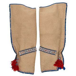 Cree Beaded Wool Leggings