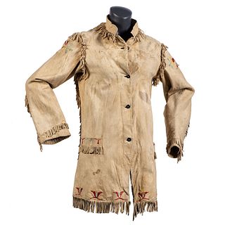 Santee Sioux Quilled Hide Coat