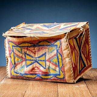 Sioux Painted Parfleche Box