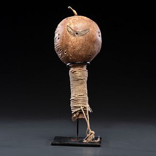 Plains Painted Hide Rattle, From the Collection of Dick Jemison, Alabama