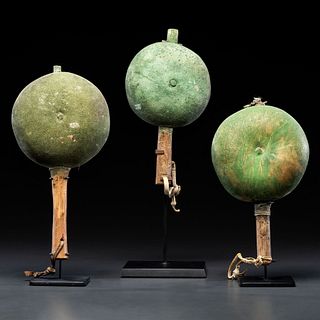 Pueblo Polychrome Gourd Rattles, From the Collection of Dick Jemison, Alabama