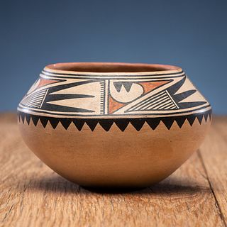 Maria Martinez (San Ildefonso, 1884-1980) Polychrome Pottery Bowl