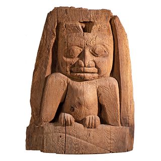 Tsimshian Carved Wood Totemic Fragment