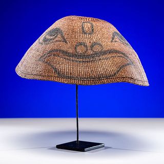Kwakwaka'wakw Painted Basketry Hat
