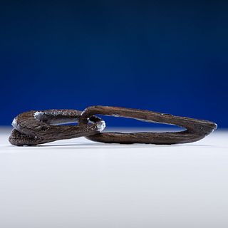 Ipiutak Culture, Fossilized Ivory Effigy Chain Link