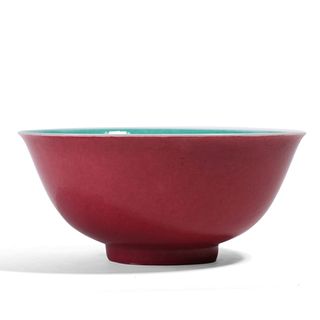 A CHINESE ROSE-PINK BOWL