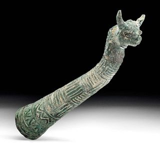 Persian Achaemenid Bronze Rhyton - Bull Form