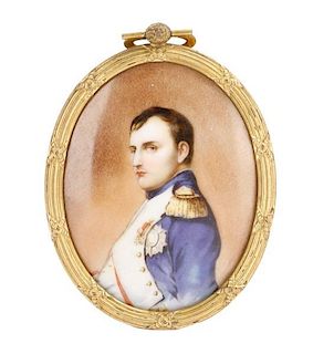 After Delaroche, Miniature Portrait of Napoleon I
