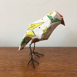 Origami Instructions Bird (Yellow)