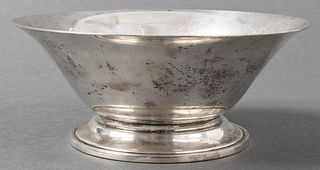 Georg Jensen Silver Footed Bowl with Flared Rim