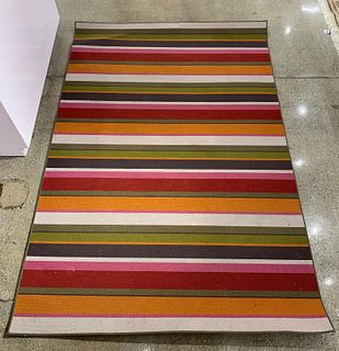 Modern Striped Carpet, 9 x 6