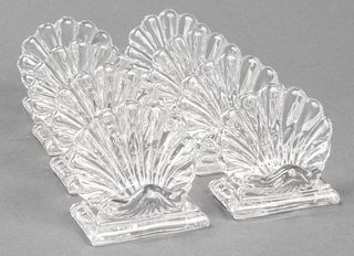Baccarat Shell Form Place Card Holders, 8