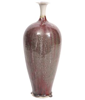 Unique Art Studio Pottery Large Bottle Vase