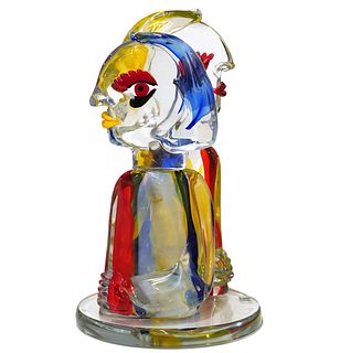 Walter Furlan Murano Glass Sculpture 'The Pair'