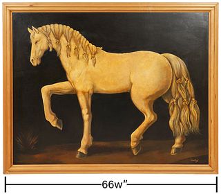 William Skillings 'Lipizzano Horse' O/C