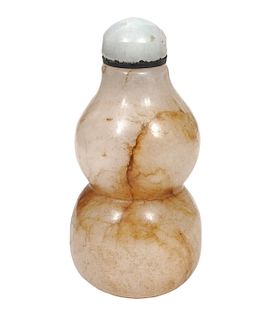 Chinese Jade Double Gourd Snuff Bottle