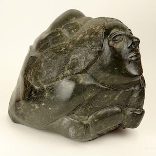 Vintage Inuit Carved Stone Sculpture. Figural motif.