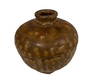 Small Brown Glazed Jarlet, Tang Dynasty