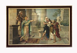 Moses' Mother at Pharaoh's Court, Large Oil on Canvas