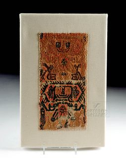 Paracas Camelid Textile Panel - Abstract Deities