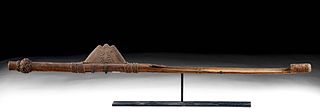 19th C. Papua New Guinea Bamboo Spear Thrower Guide