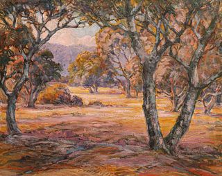 Thorwald Probst Painting "The Oaks of La Canada"