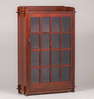 Gustav Stickley One-Door Bookcase c1905