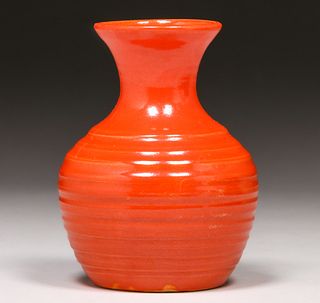 Bauer Matt Carlton Hand Thrown Vase c1930s