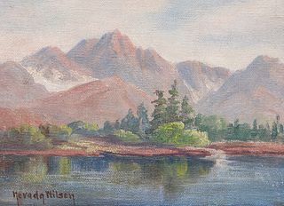 Nevada Wilson Small Sierra Mountain Lake Painting