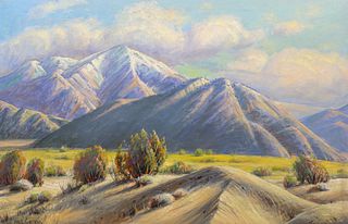 Paul Grimm Painting San Jacinto Mountain