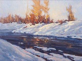 Contemporary Painting "Along the Snake" River