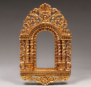 Peruvian Carved Gold Frame